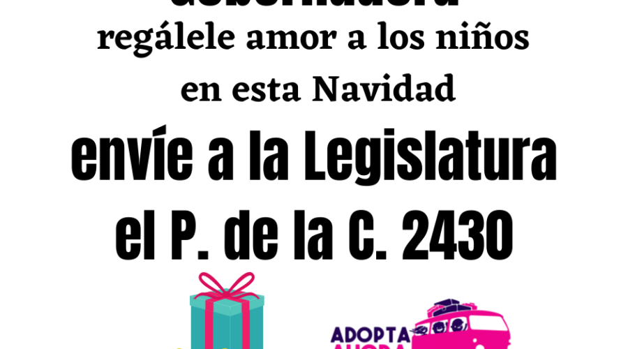 En manos de la Gobernadora la adopción en Puerto Rico