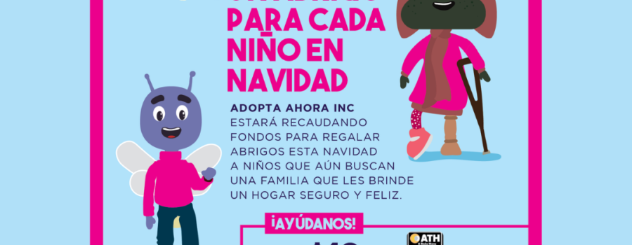 Adopta Ahora, Inc. lanza la campaña “Un abrigo para cada niño en Navidad”