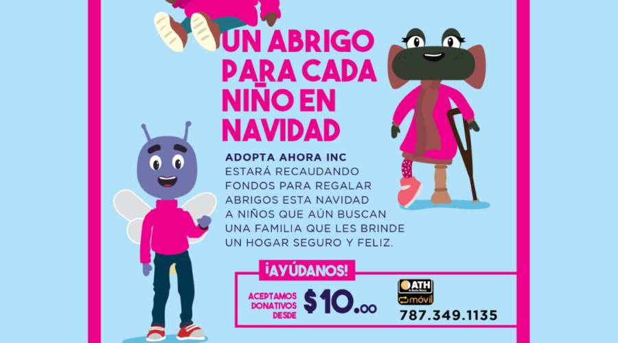 Adopta Ahora, Inc. lanza la campaña “Un abrigo para cada niño en Navidad”